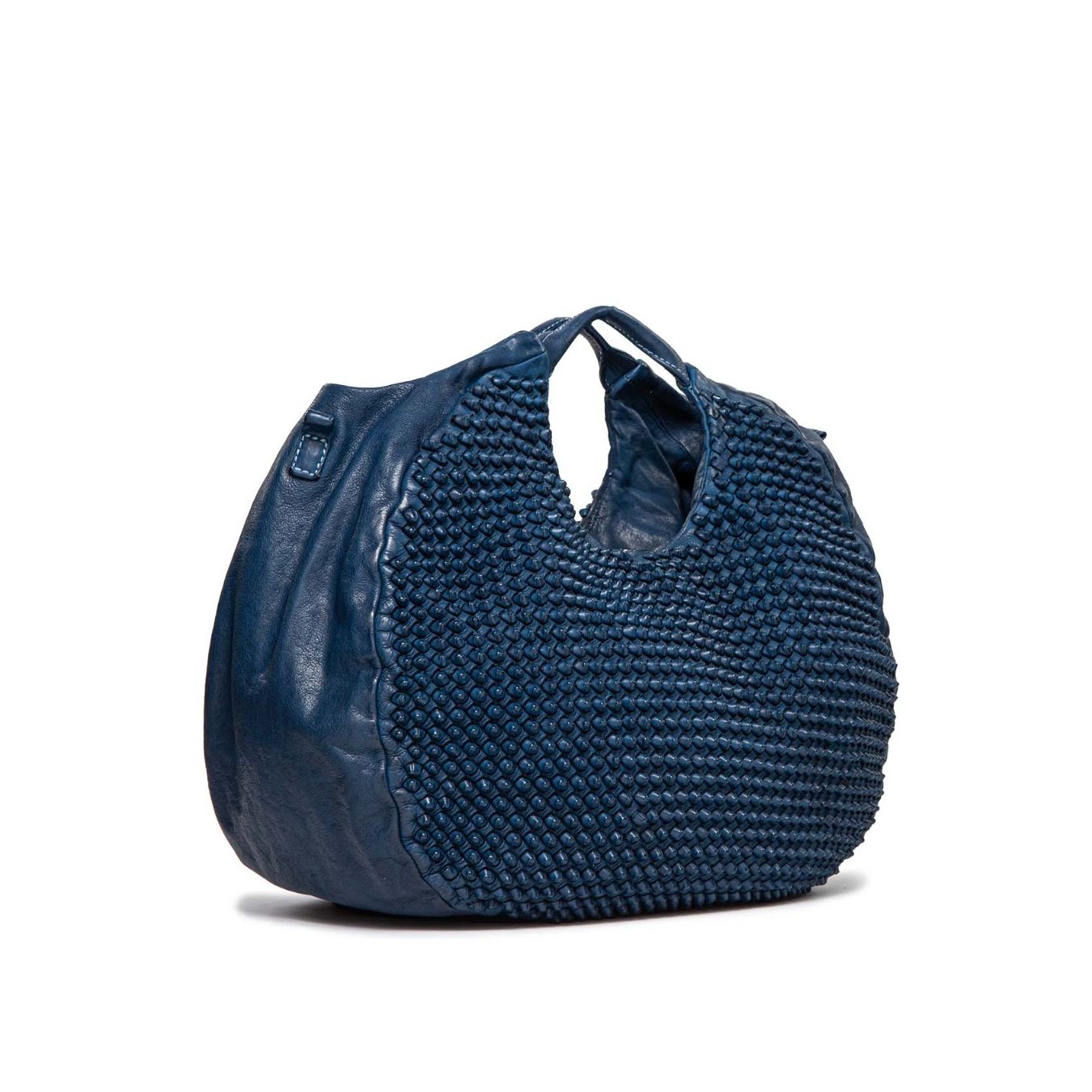 101 meme shopper SUSANNA in pelle blu mare profilo