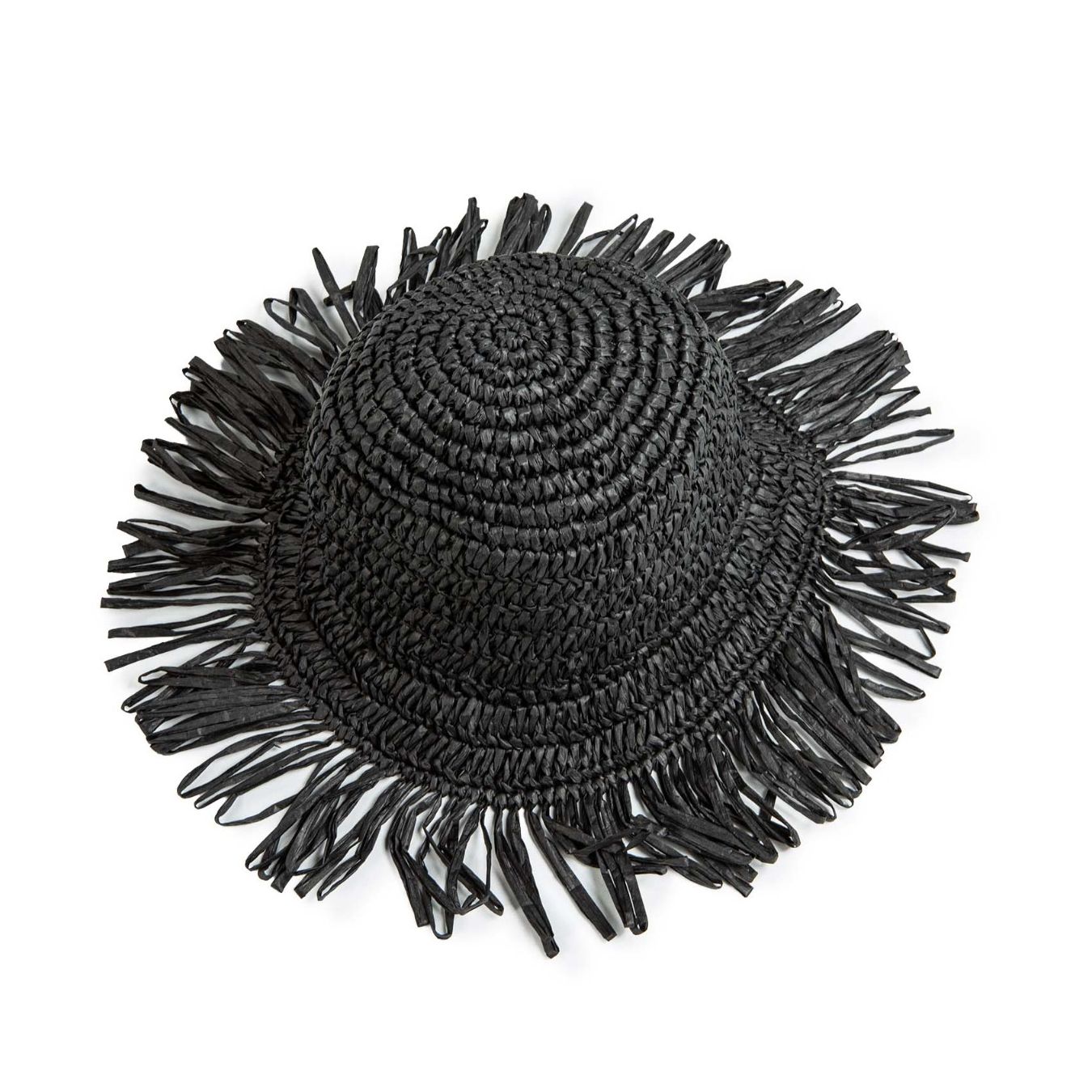 cappello in paglia nero 