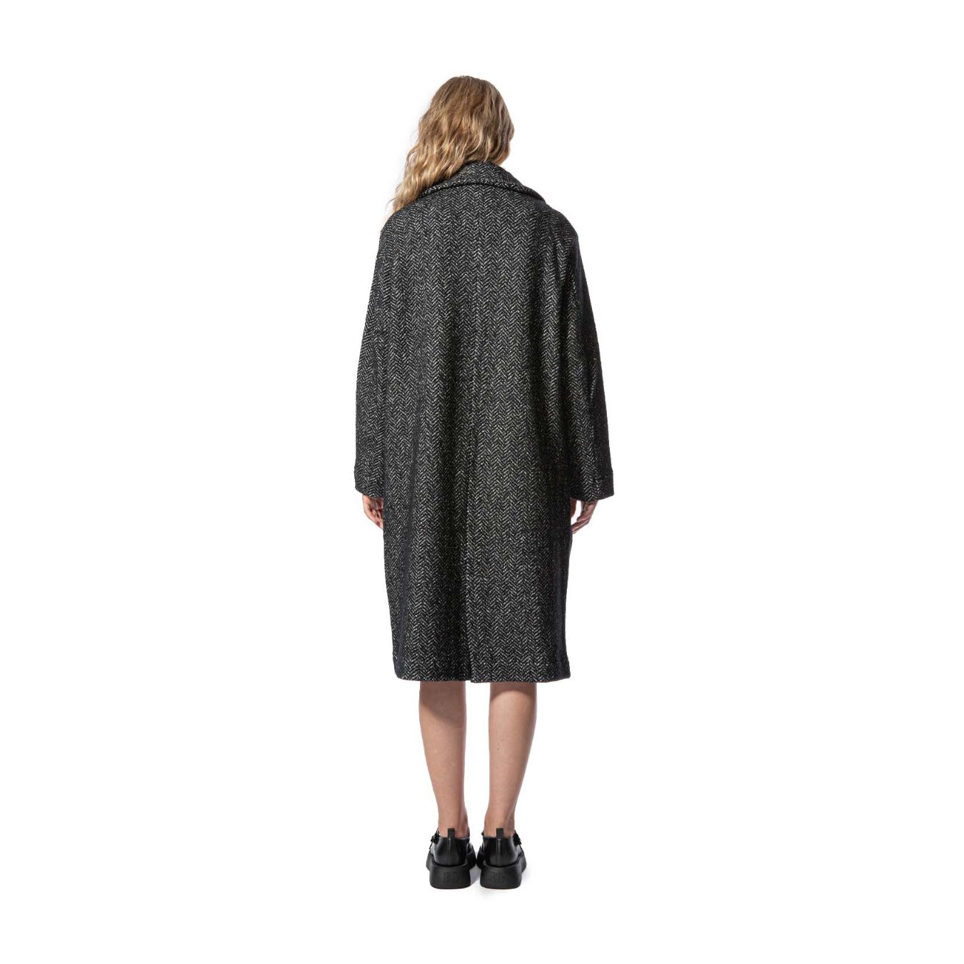 cappotto marion spinato nero