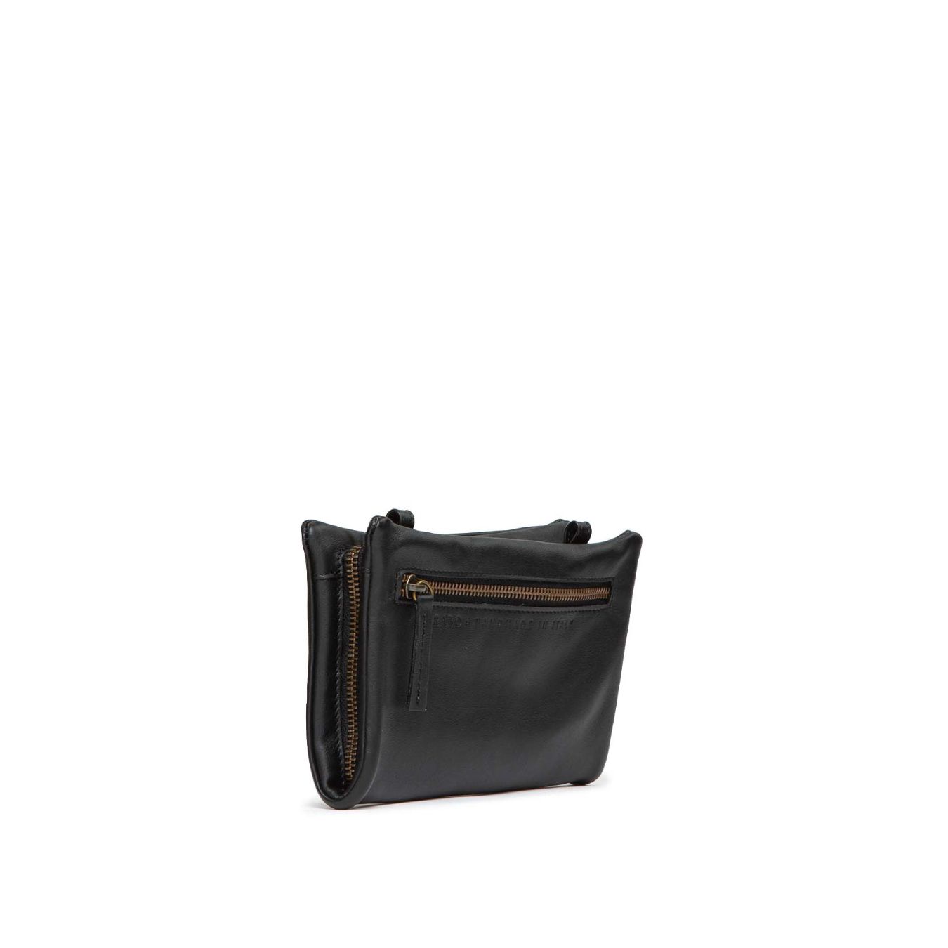 clutch CICCI in pelle nera