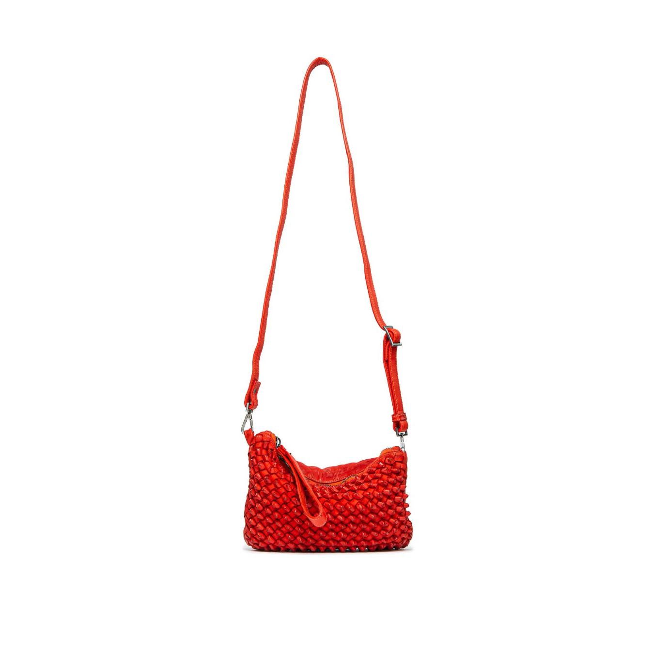 clutch DILETTA in pelle rossa 