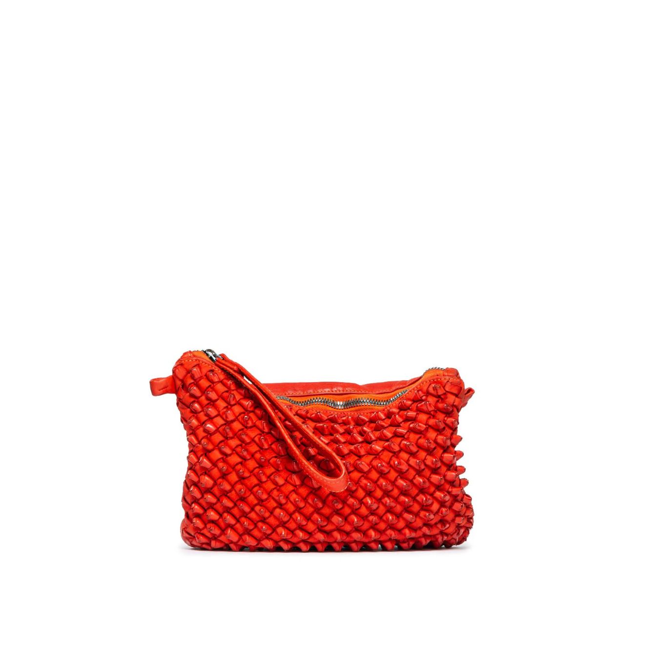 clutch DILETTA in pelle rossa 