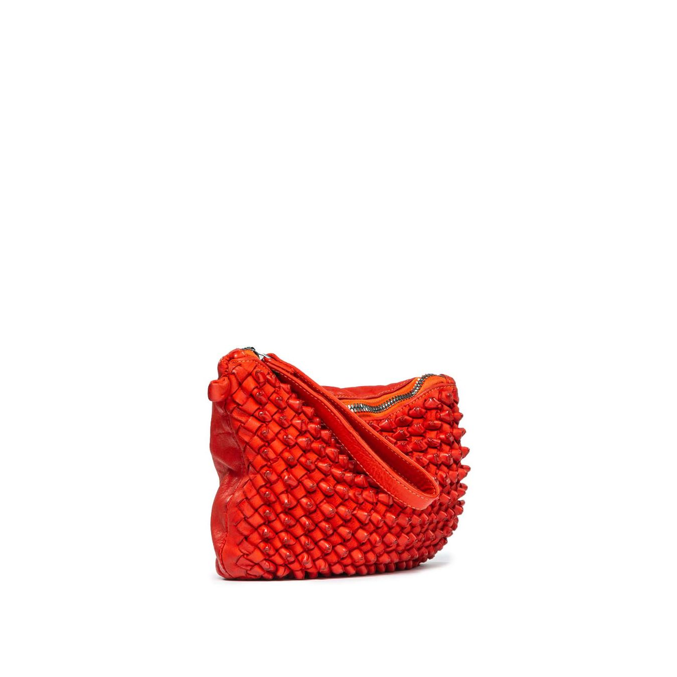 clutch DILETTA in pelle rossa 