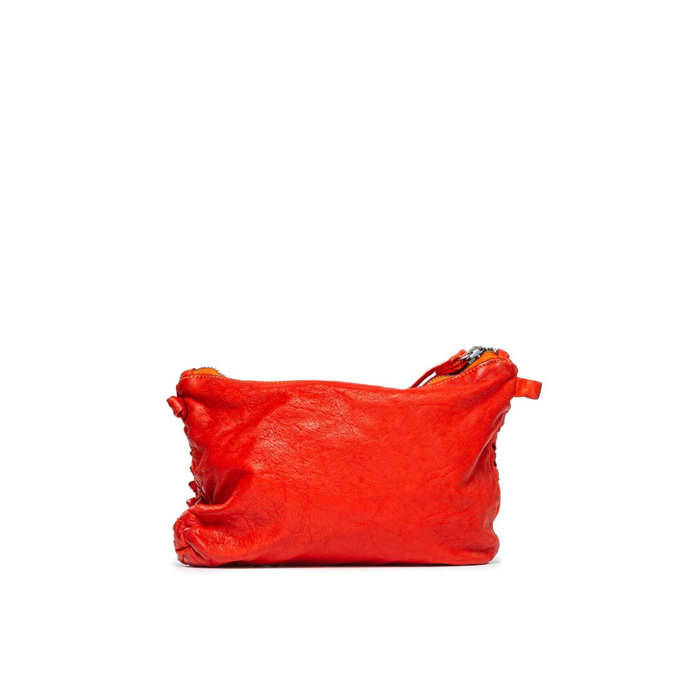 clutch DILETTA in pelle rossa 