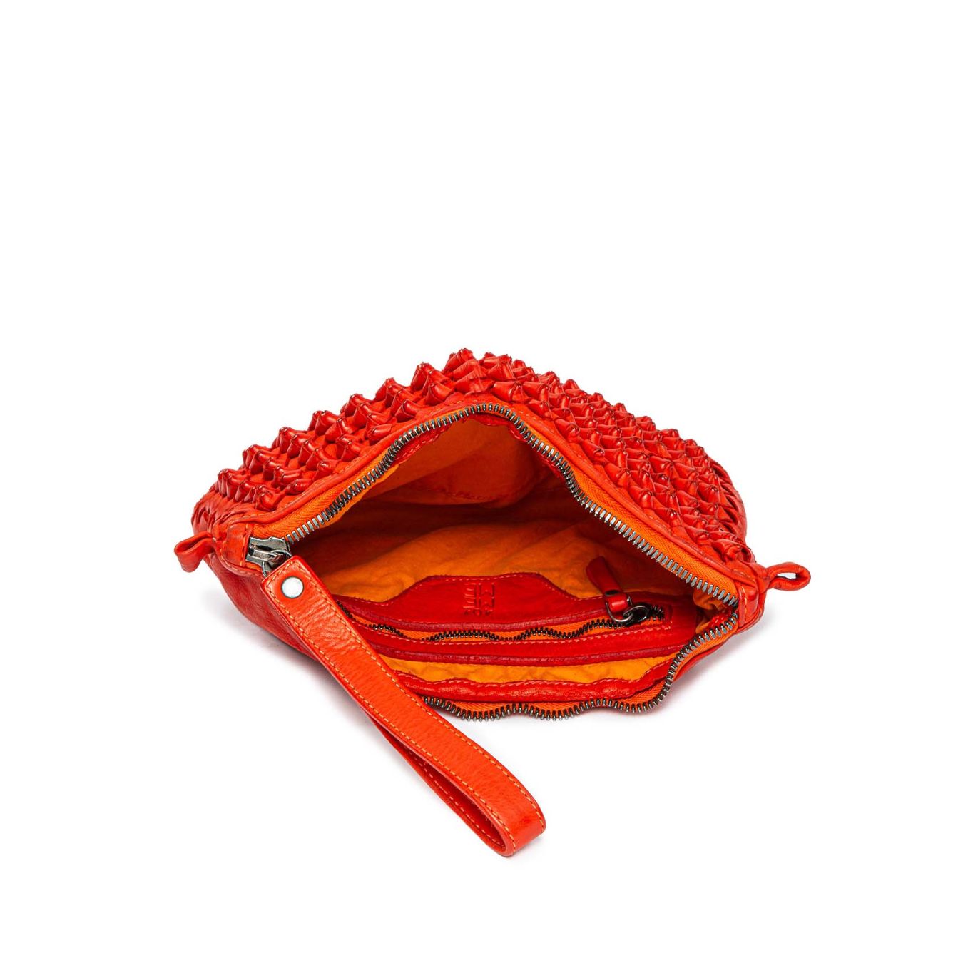 clutch DILETTA in pelle rossa 