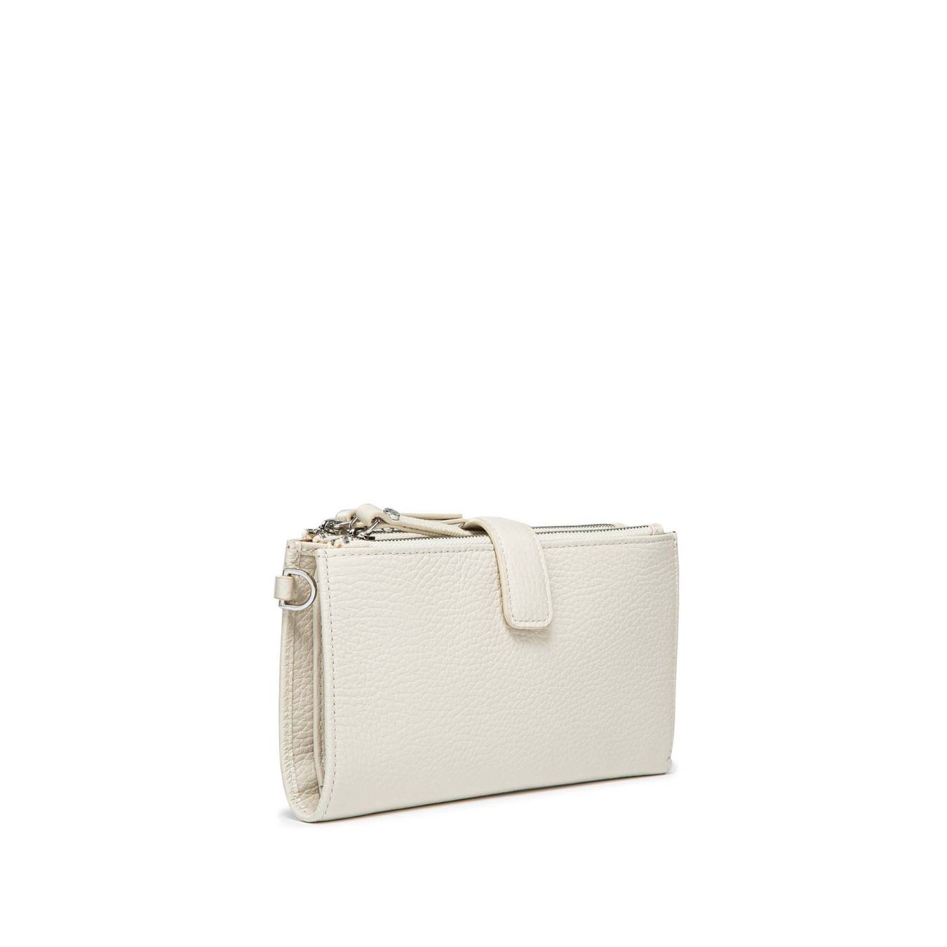 clutch pelle bianca