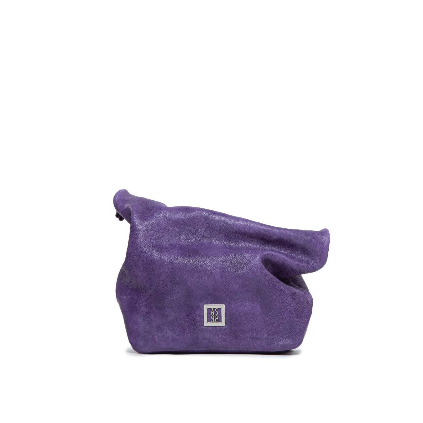 clutch in pelle viola toxic 