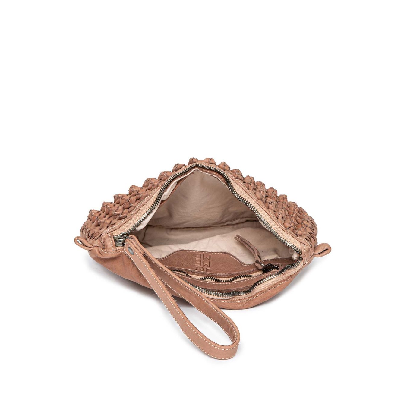 clutch DILETTA in pelle nude