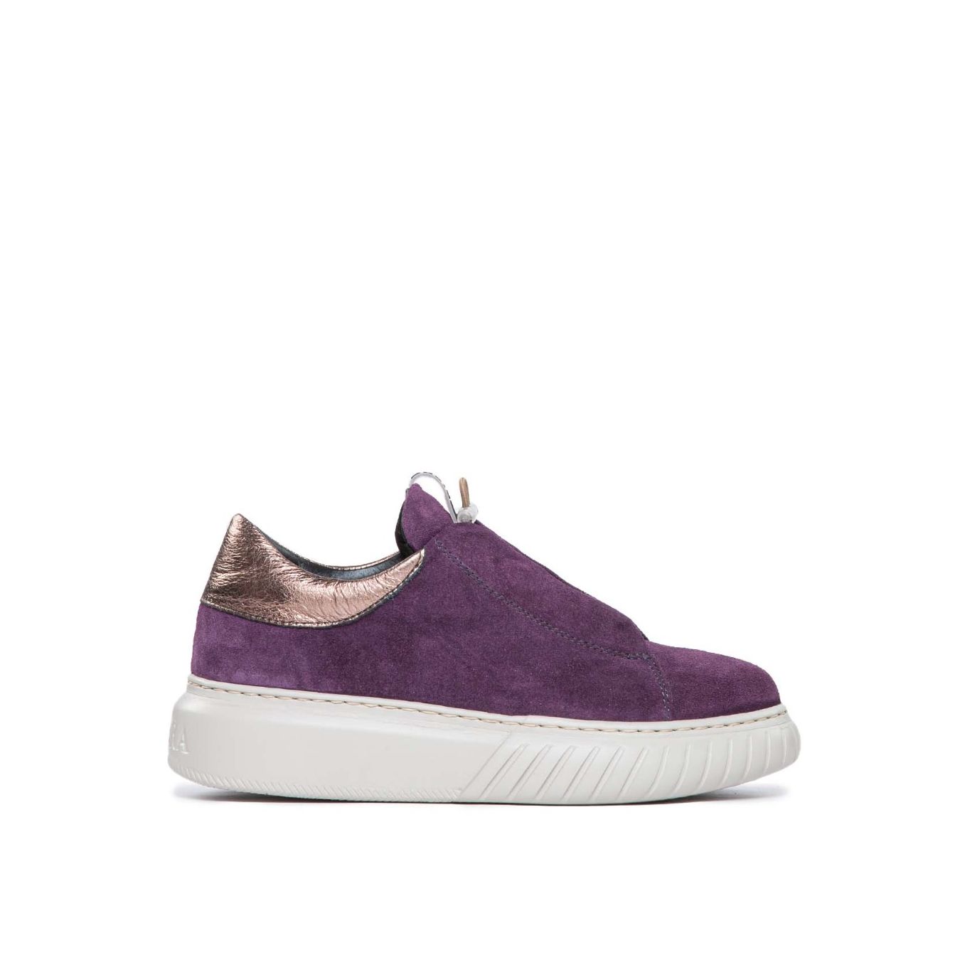 sneakers LIBI in camoscio viola 