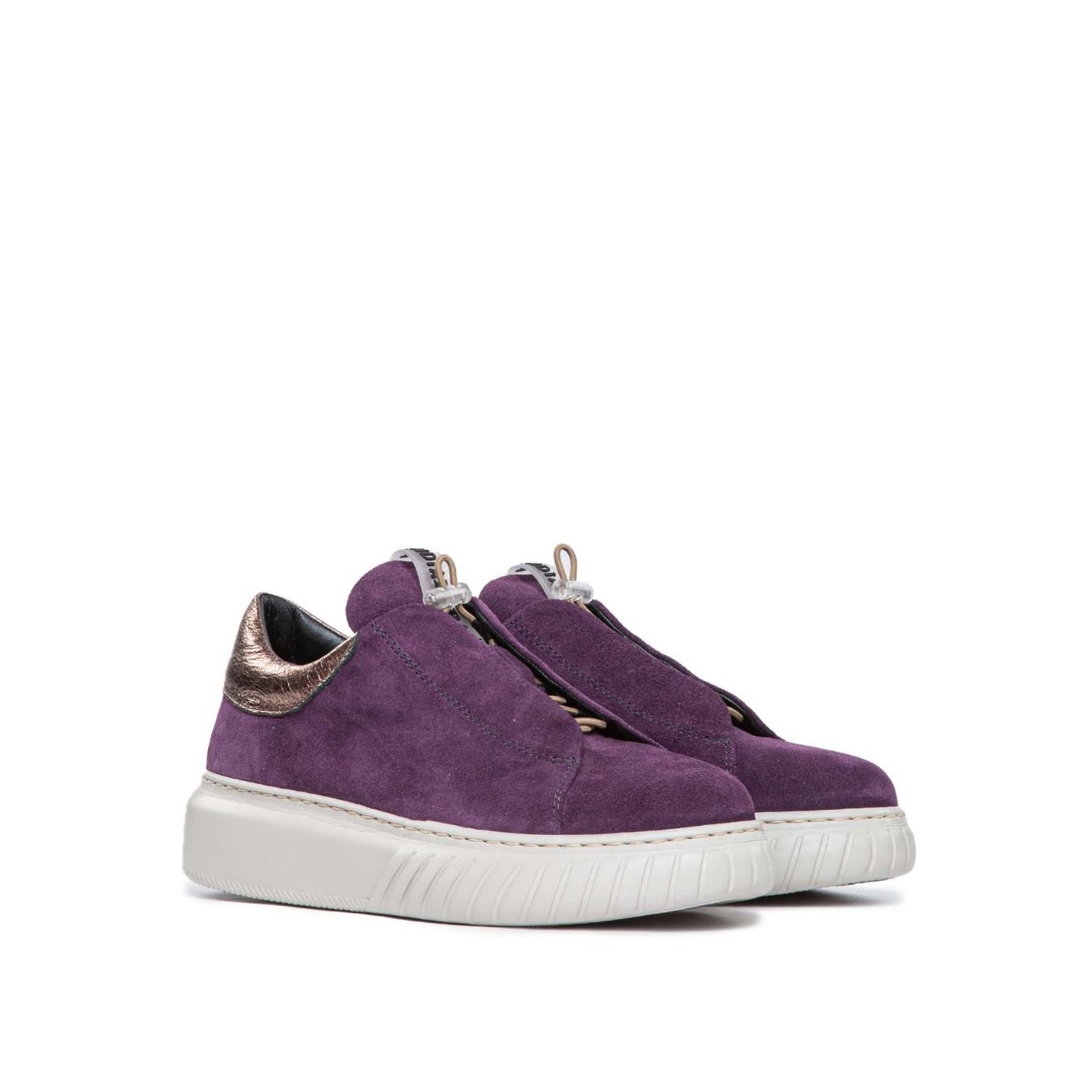 sneakers LIBI in camoscio viola 