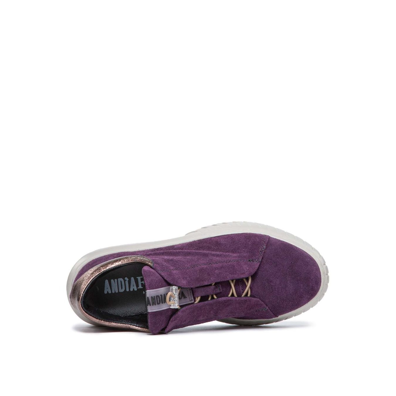 sneakers LIBI in camoscio viola 