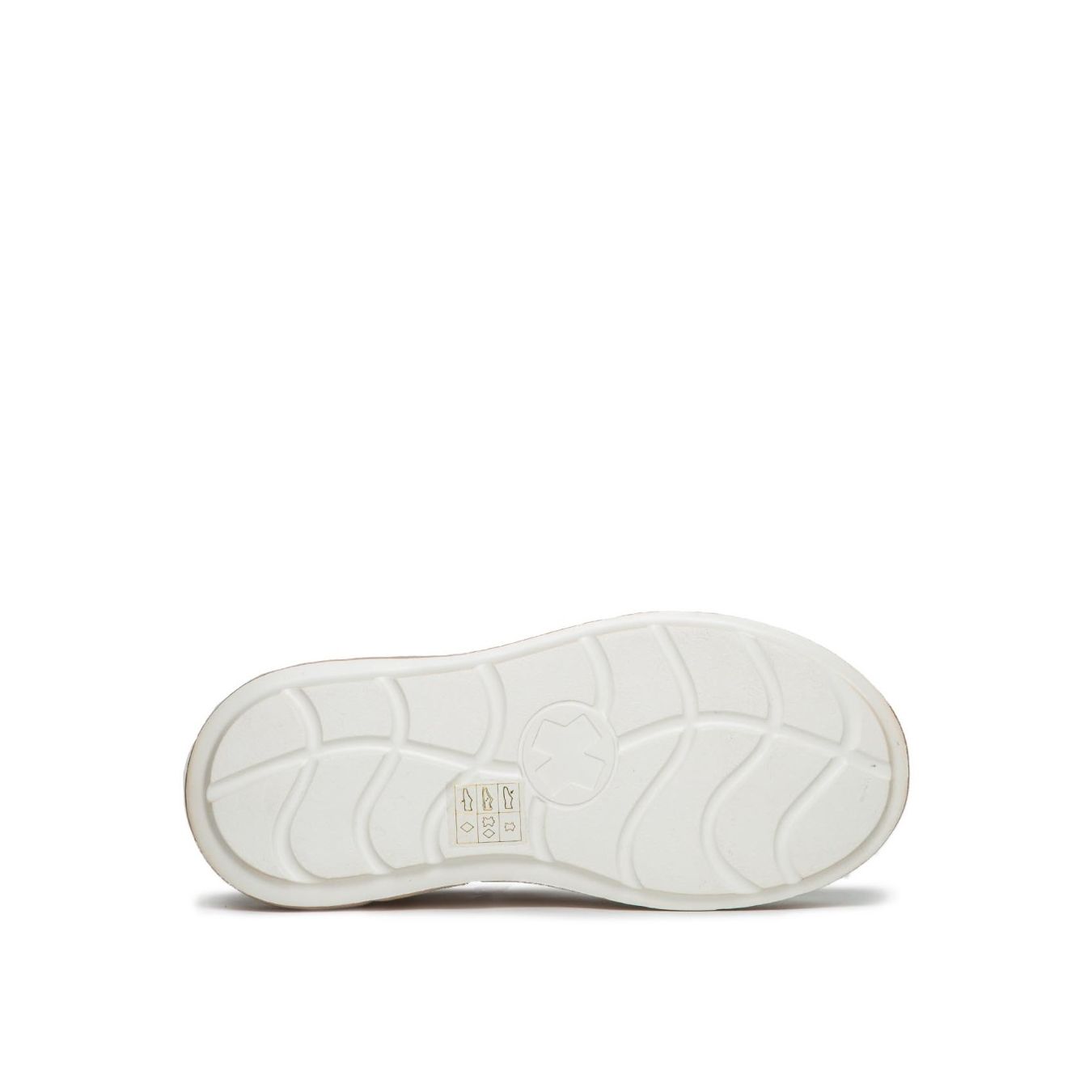 sneakers platform in pelle bianca