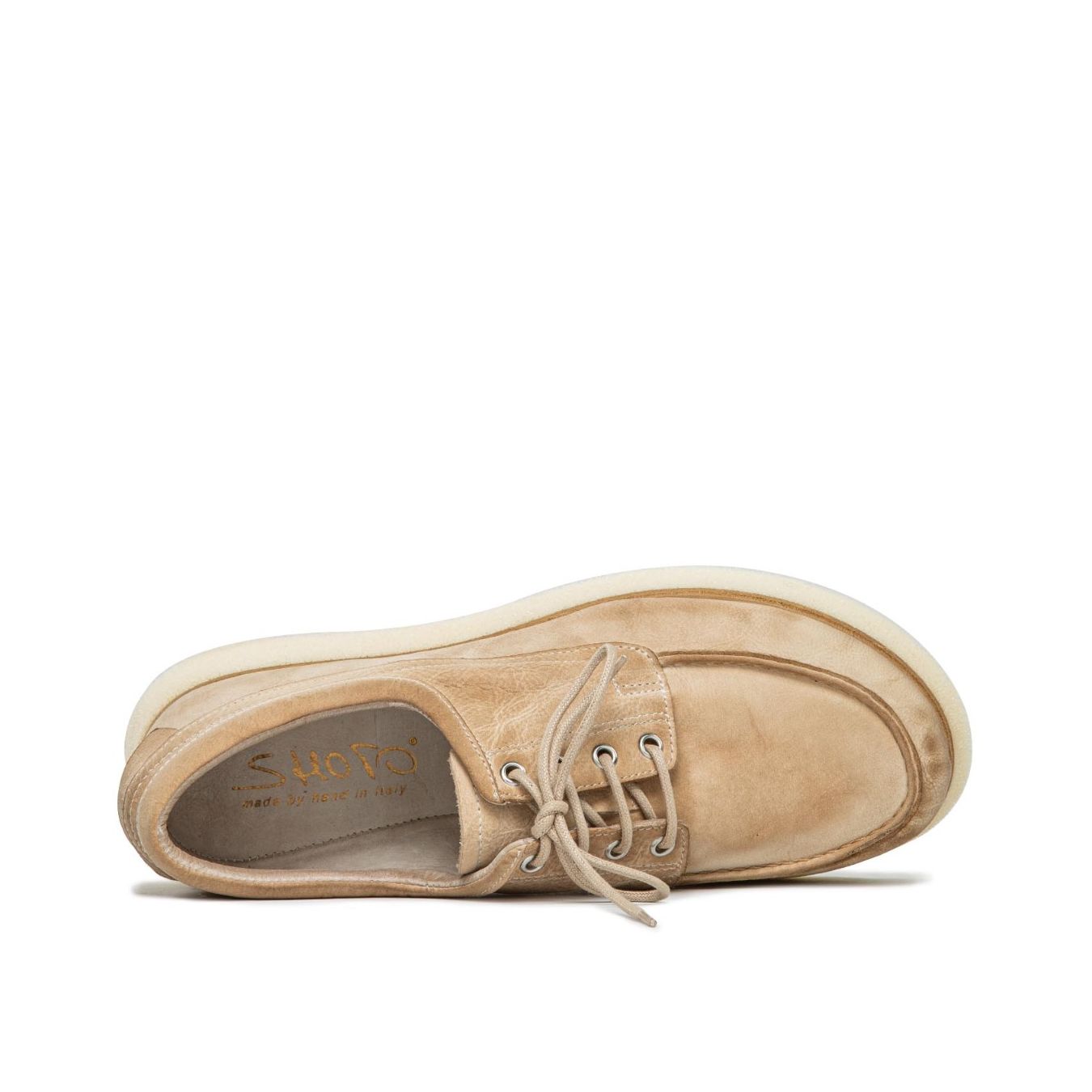 sneakers camoscio  beige