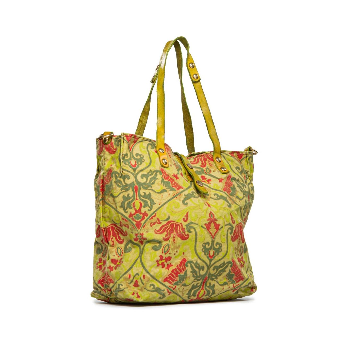 shopper IBISCO in canvas tinta in capo multicolore