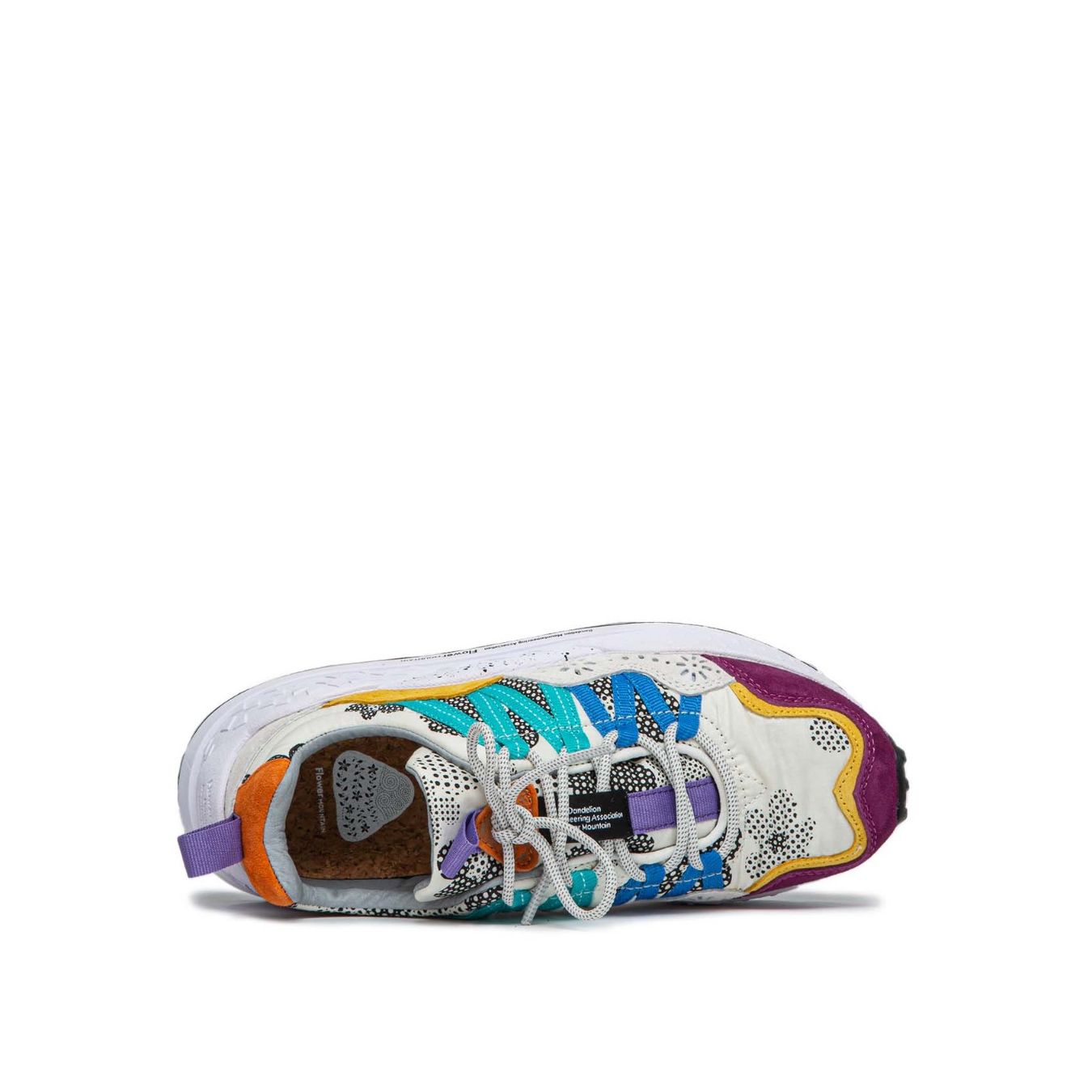 Flower Mountain sneaker WASHI con fiori sopra