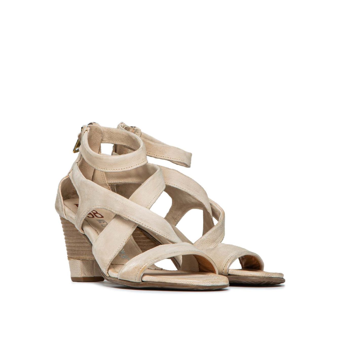 sandali PRISCILLA in pelle beige