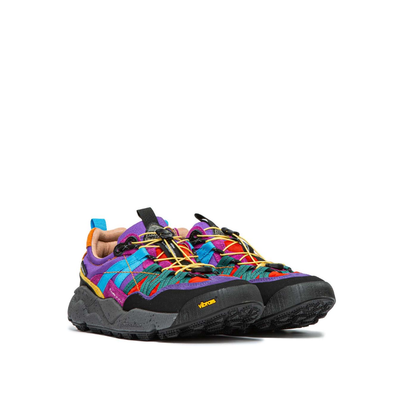 sneakers IWANO con inserti viola 