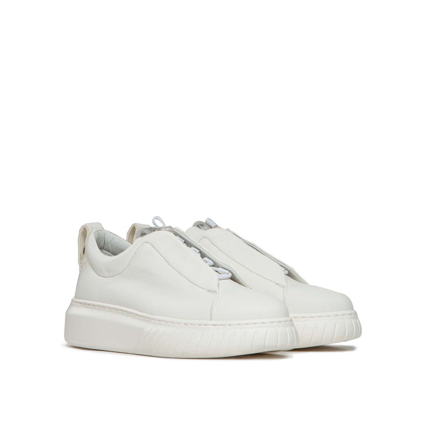 sneakers LIBI UNI in pelle crema 