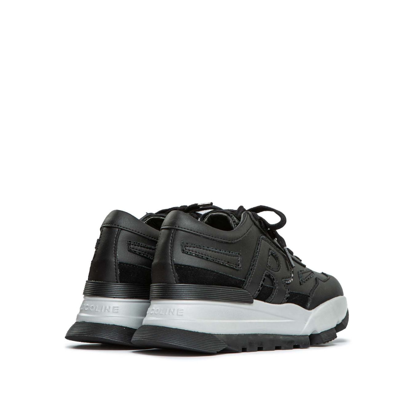 sneakers in pelle nera 