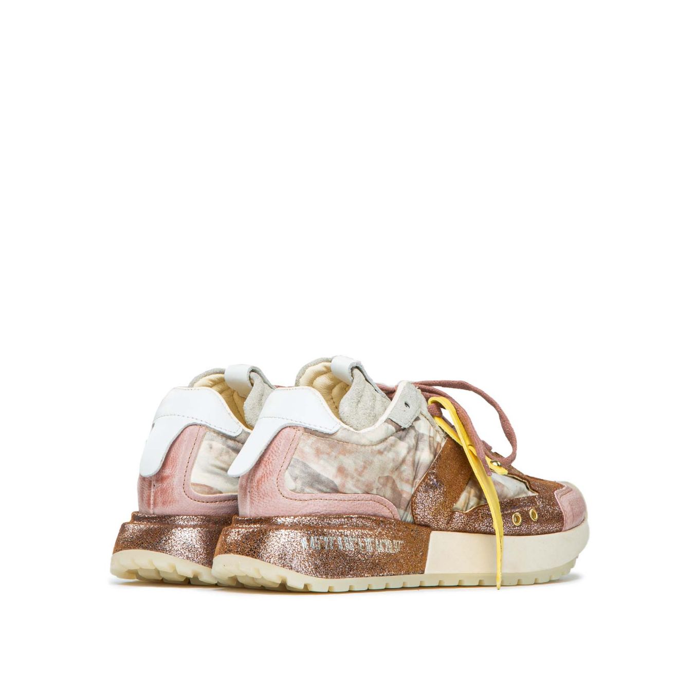 sneakers in pelle rosa