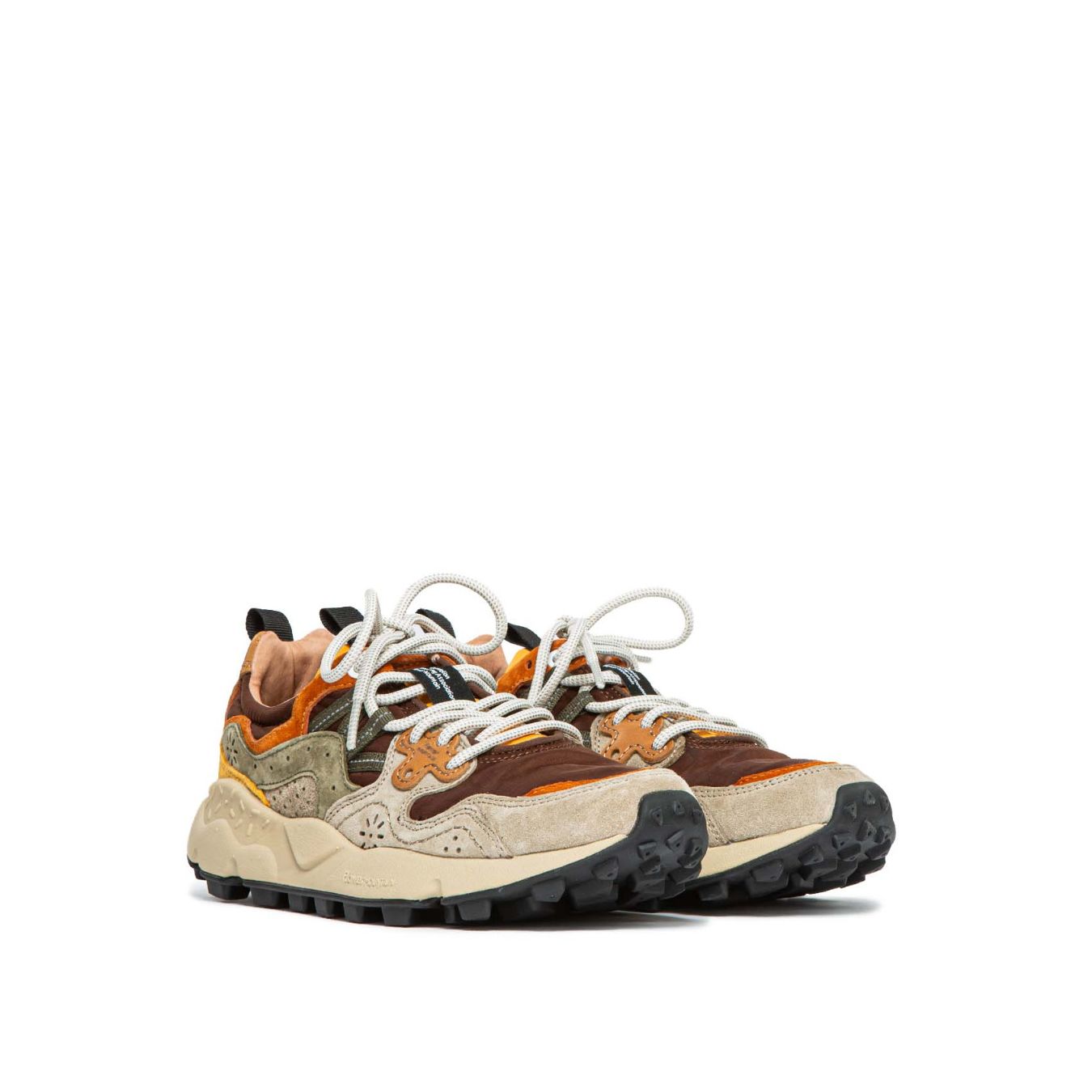 sneakers YAMANO con inserti arancio 