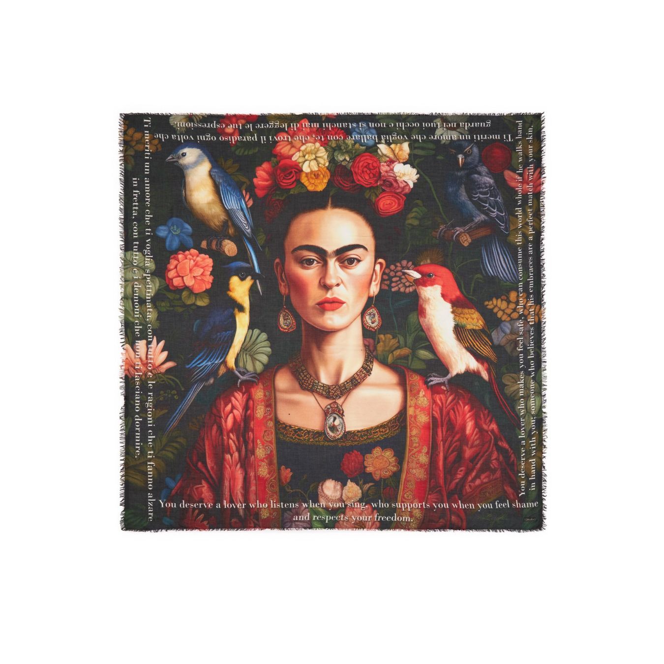 stola FRIDA KAHLO in misto cashemere 