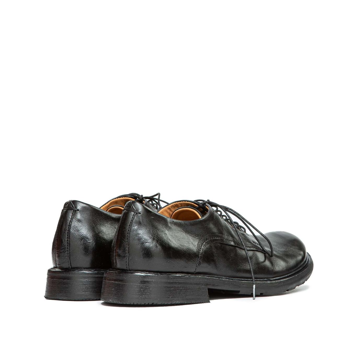 stringate ROGER in pelle nera 