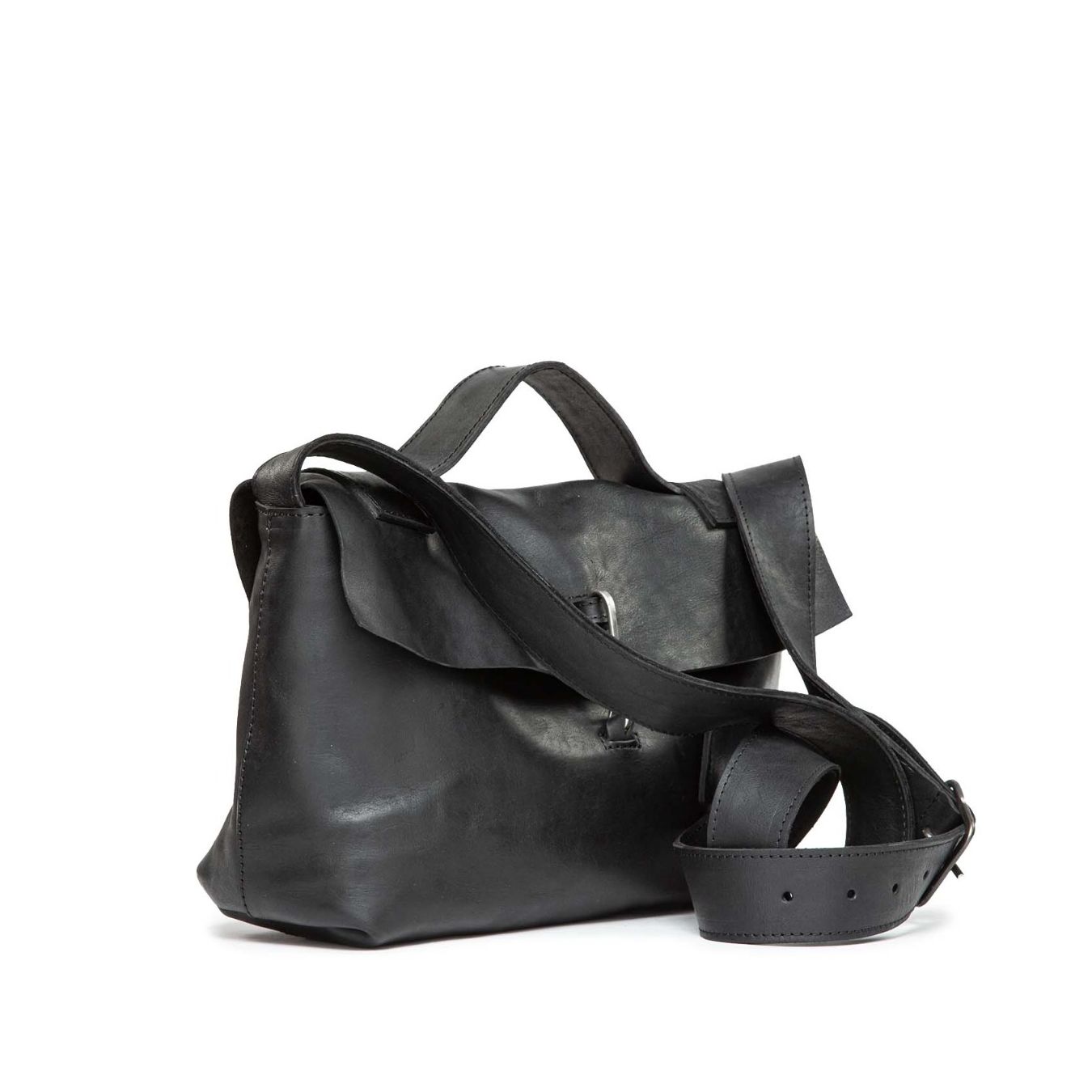 cartella HANDBAG small in pelle nera 