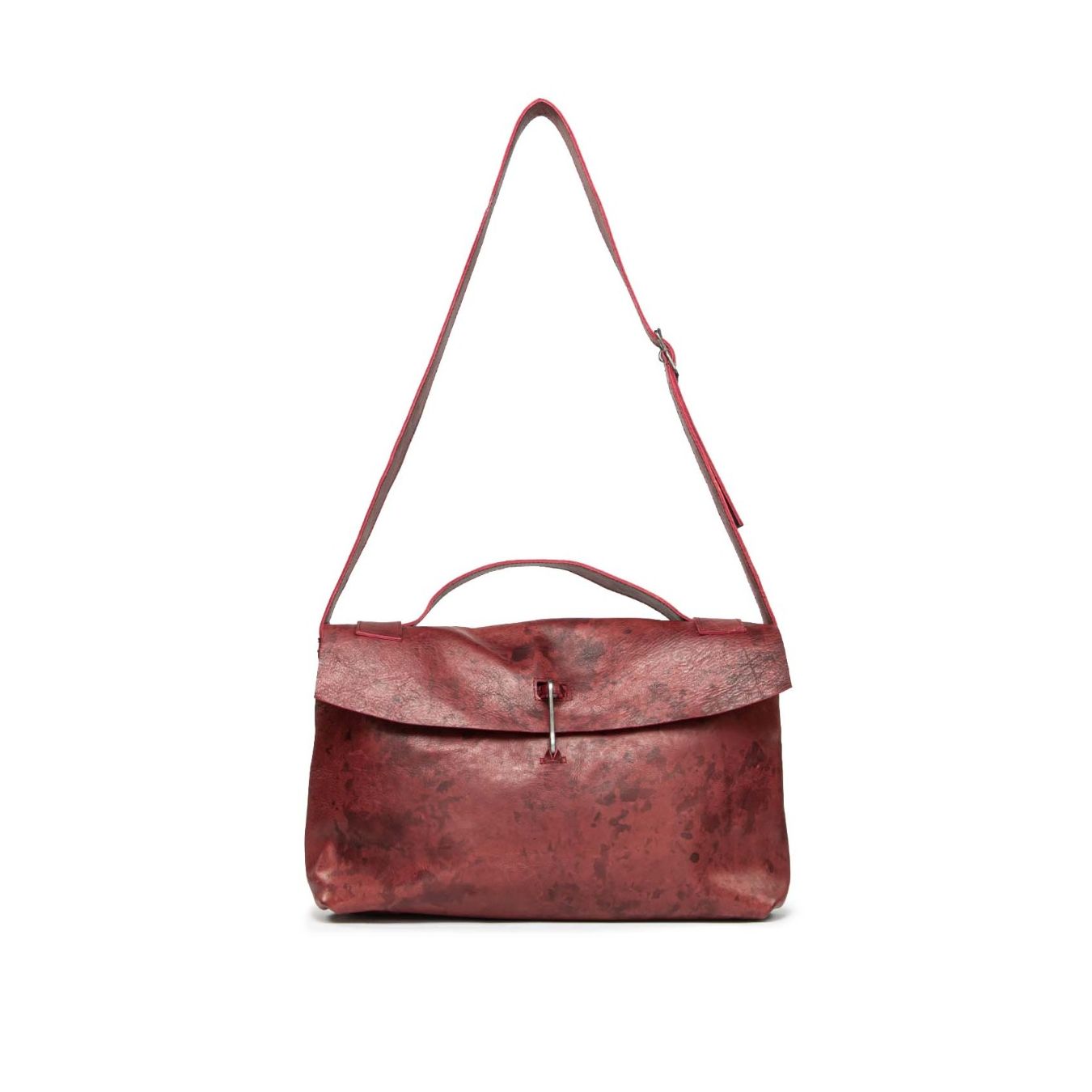 cartella DOCTOR HANDBAG in pelle rossa 