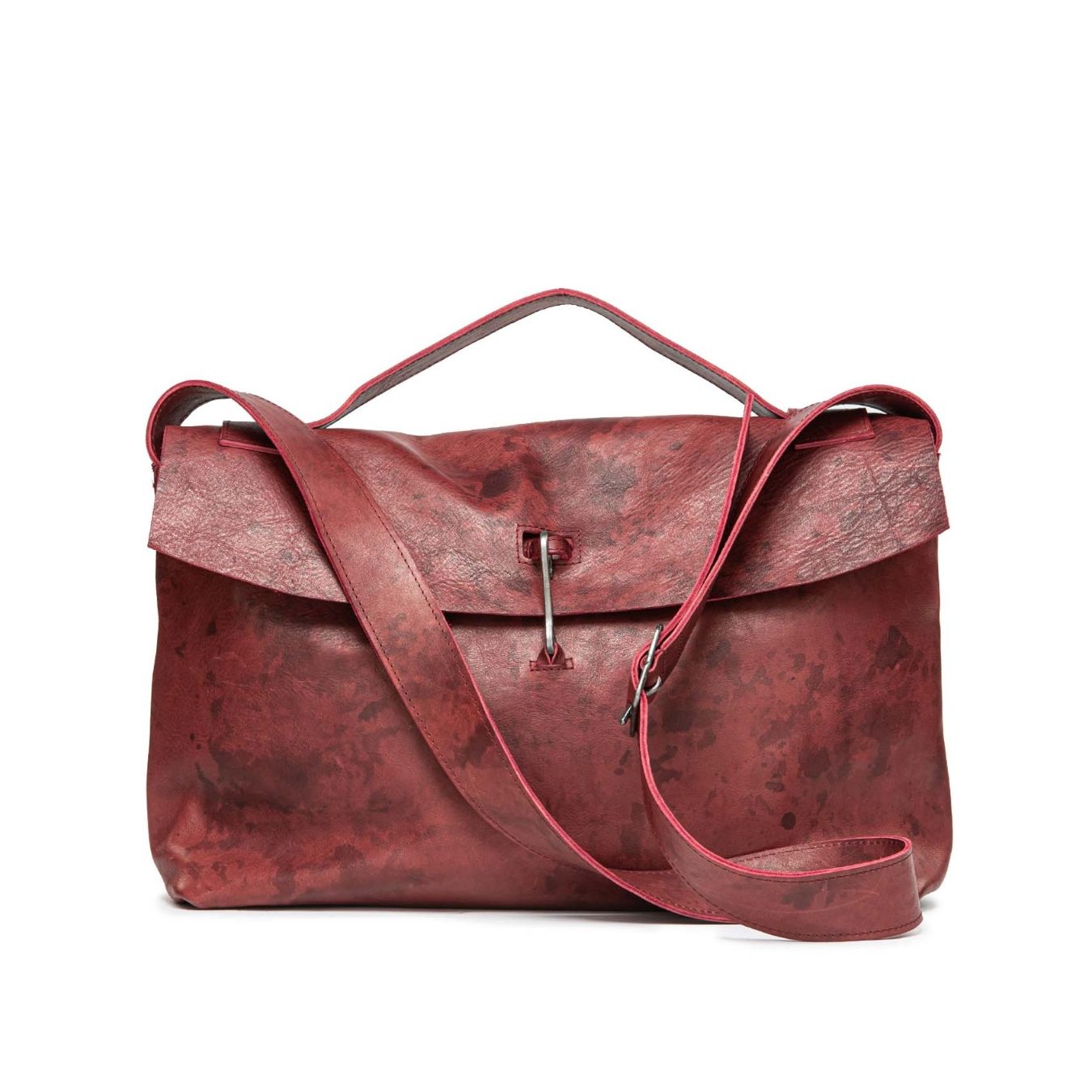 cartella DOCTOR HANDBAG in pelle rossa 