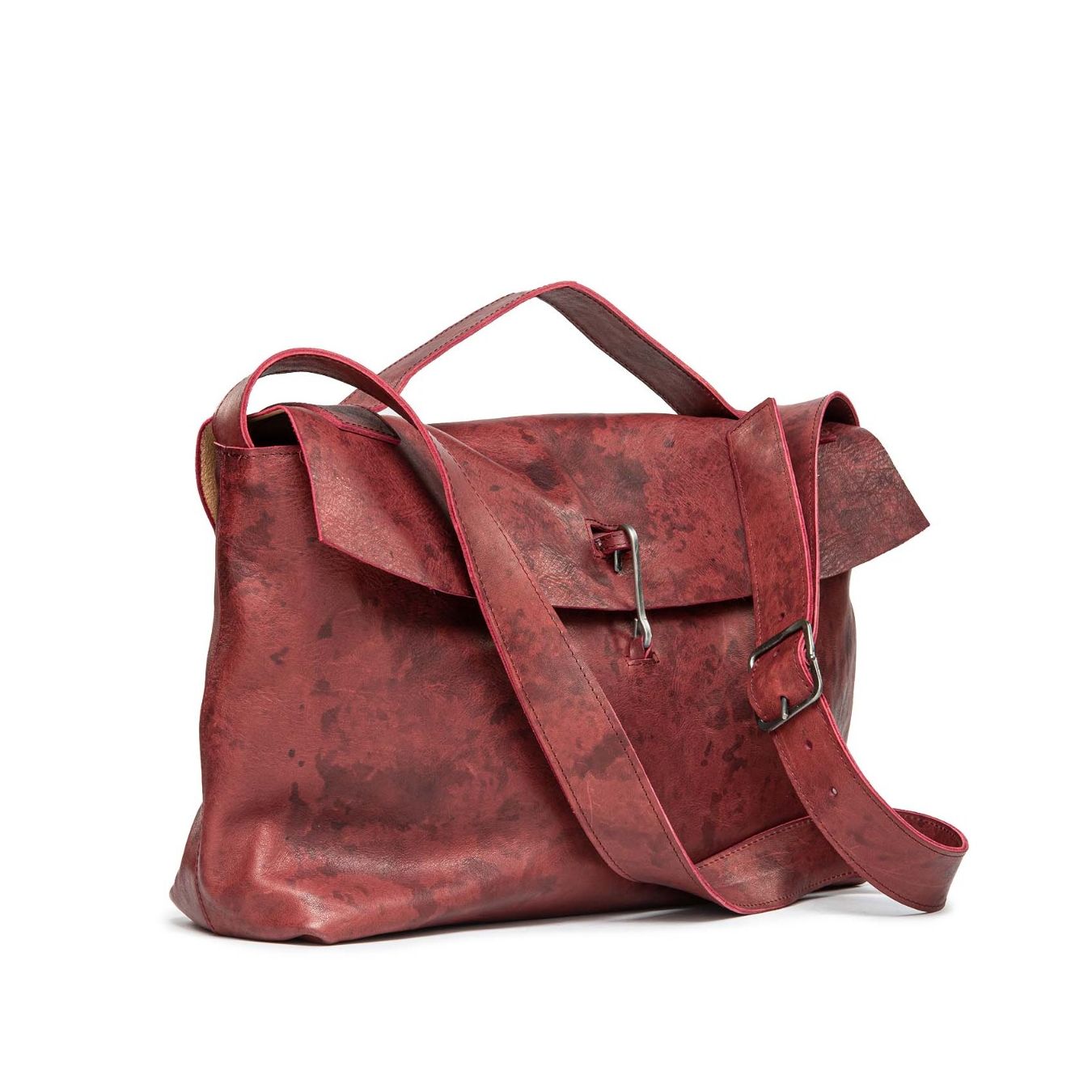 cartella DOCTOR HANDBAG in pelle rossa 