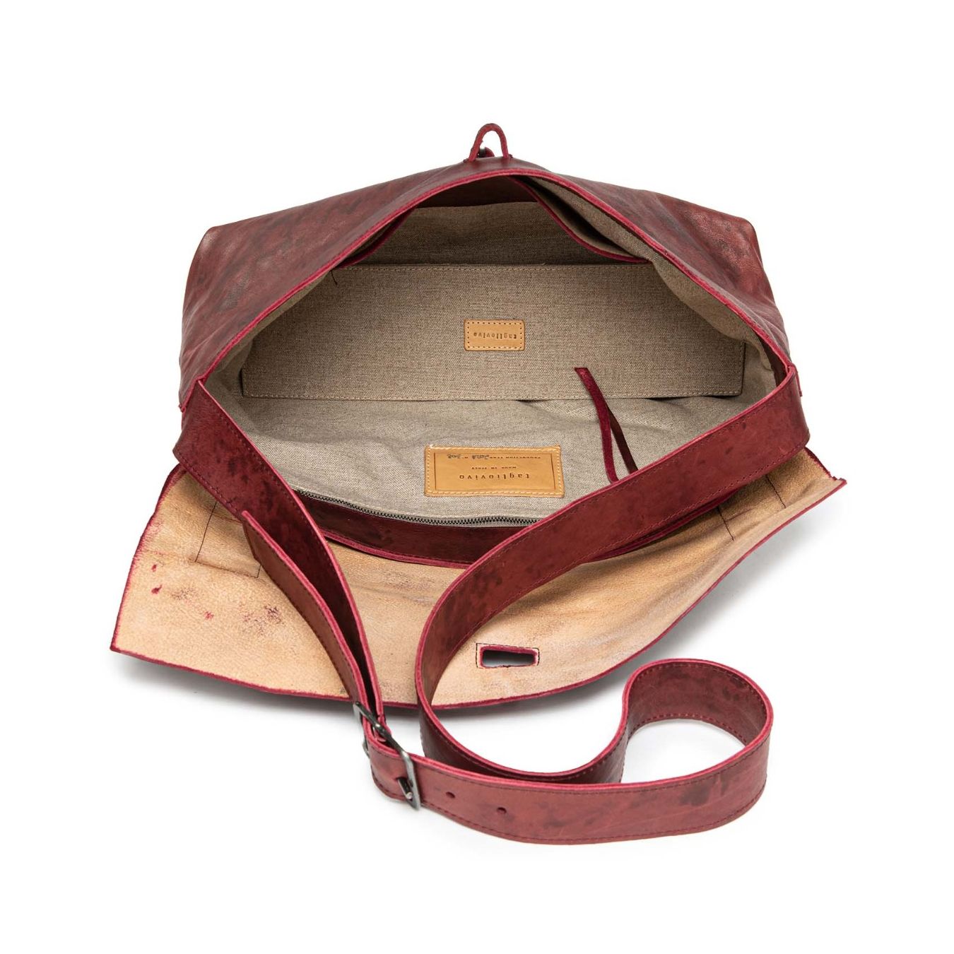 cartella DOCTOR HANDBAG in pelle rossa 