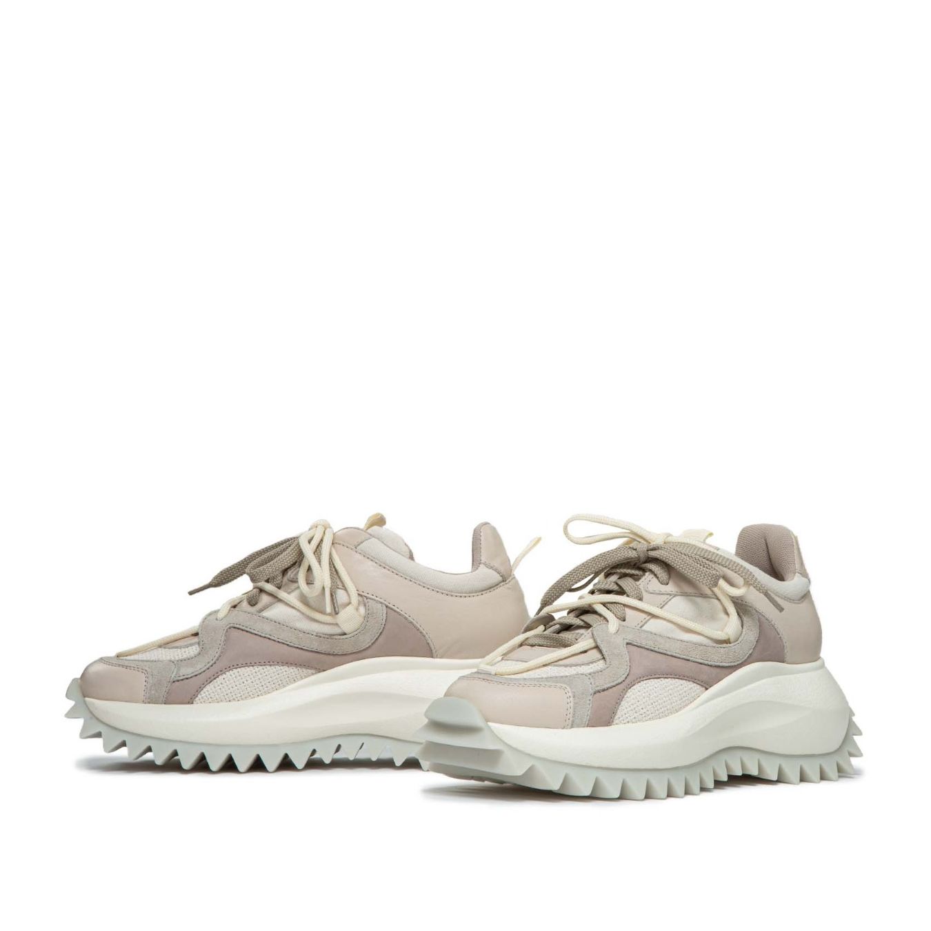 vic matiè sneakers in pelle nude profilo